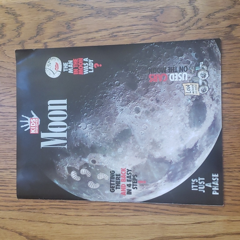 Vintage Y2K Kids Discover Magazine Moon Volume 11 Issue 10 October 2001